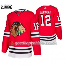 Chicago Blackhawks Alex DeBrincat 12 Adidas 2019-2020 Rood Authentic Shirt - Kinderen